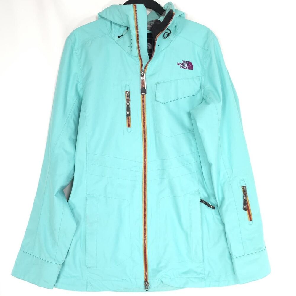 THE NORTH FACE Jacket Ski MEDIUM RECCO Waterproof Hooded Outdoor Blue Women's